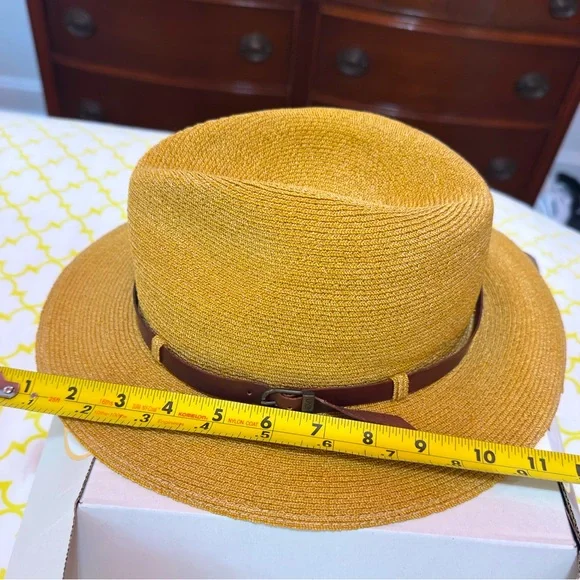 NWOT handwoven 100% Abaca (Manila hemp) Grevi-Dick Tracy hat “The Cary”- - Picture 10 of 15